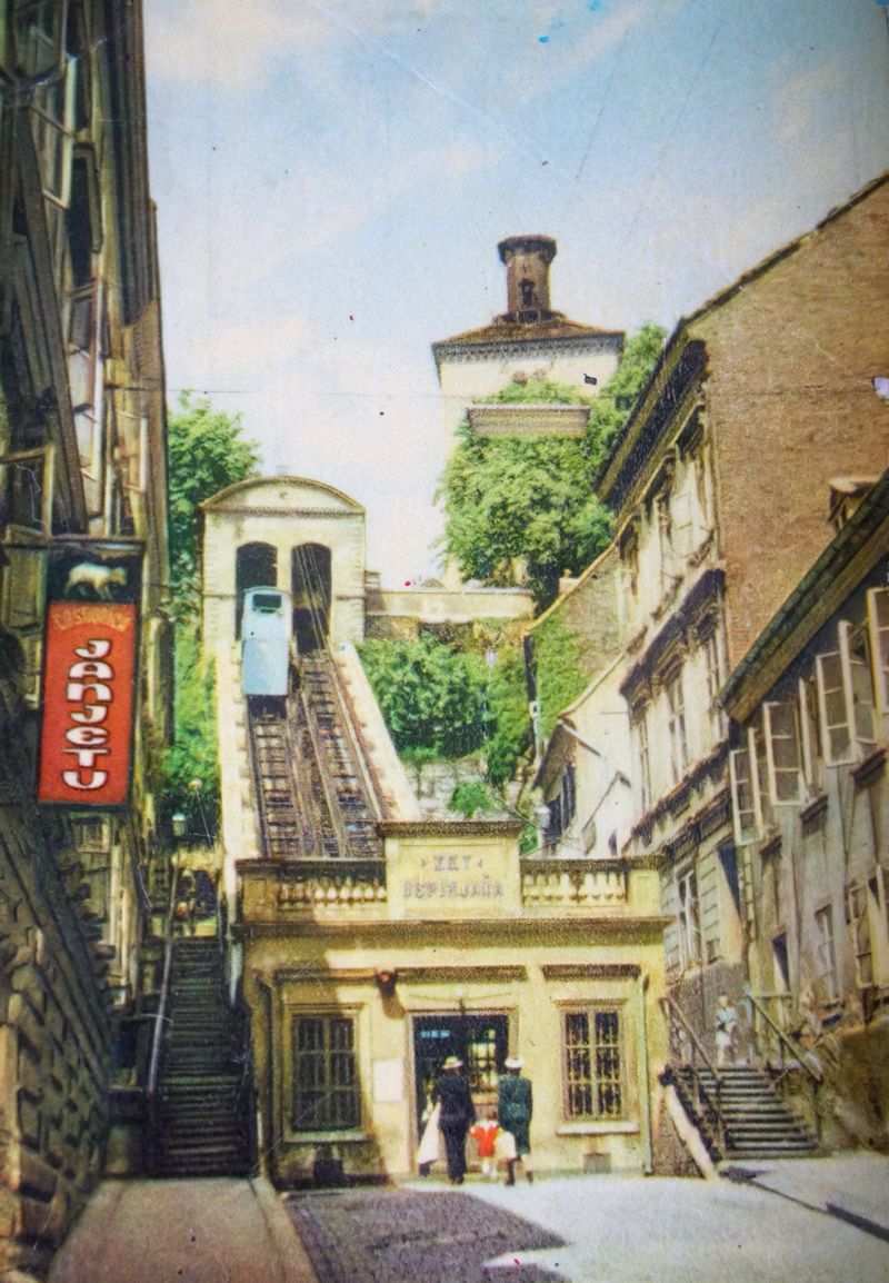 Tomićeva ulica 1955. godine. Restauracija k janjetu 